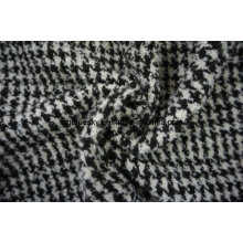 Tres diferentes estilos de tela de lana negra y blanca